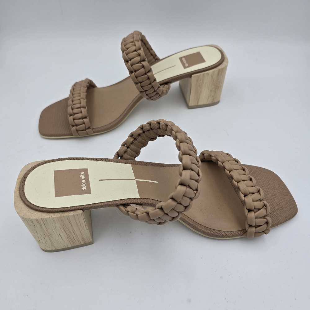 NWOT Dolce Vita Women's Zeno Heeled Sandals, Cafe Stella, Size 10 - Picture 5 of 16